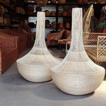 Lámpara de mimbre modelo Aladino