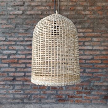 Lámpara de mimbre modelo Jazmín - natural