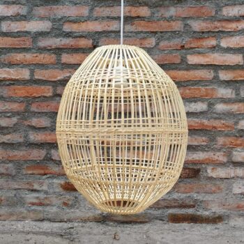 Alternative view of Lámpara de mimbre Ava