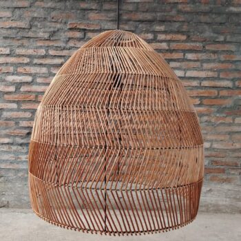 Alternative view of Lámpara de mimbre ZigZag XL