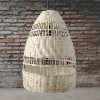 Alternative view of Lámpara de mimbre Ofelia